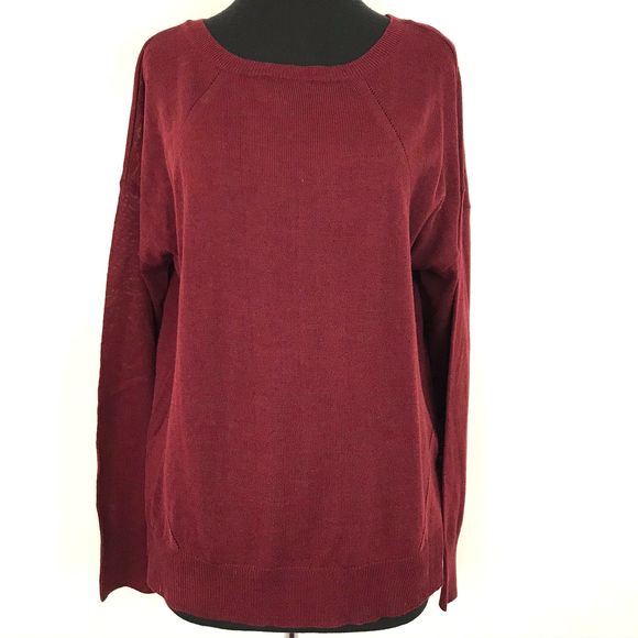 Blu Pepper Sweaters - NWT blu pepper Maroon Sweater Button Back Medium